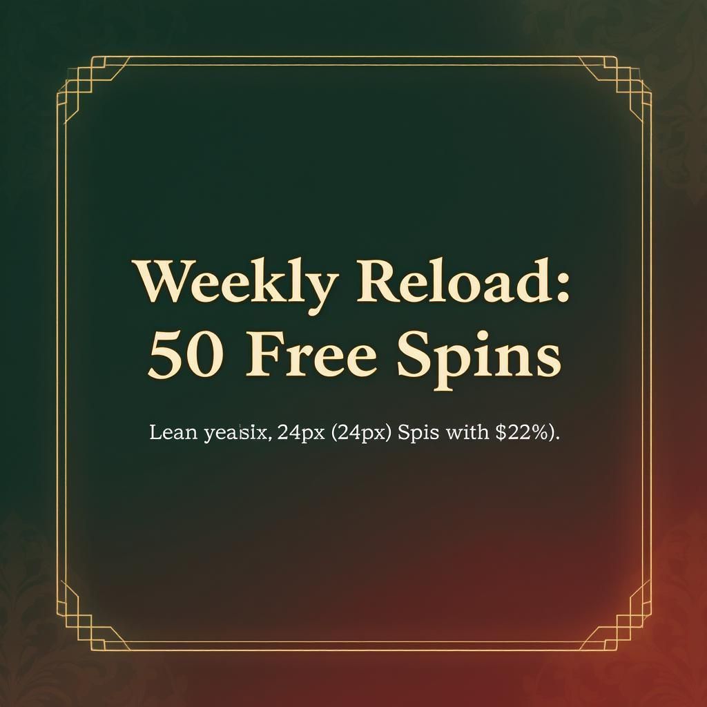 Weekly Reload: 50 Free Spins