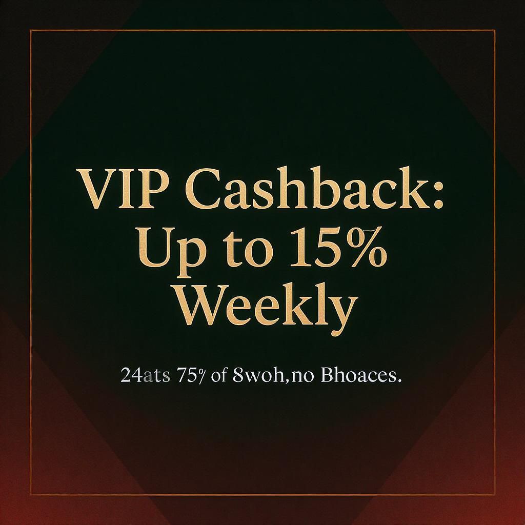 VIP Cashback: Up to 15% Weekly
